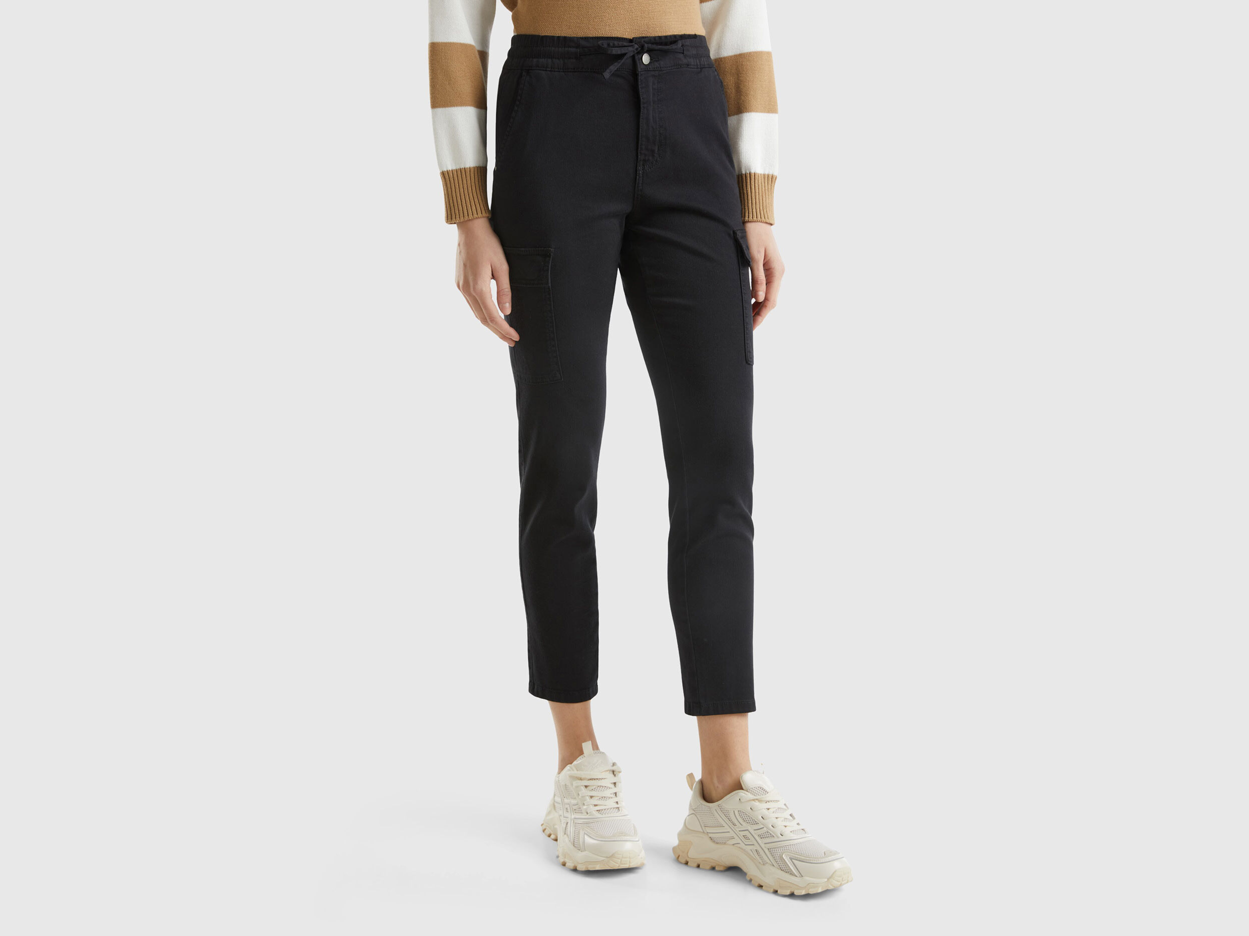 Women's slim fit cheap cargo trousers