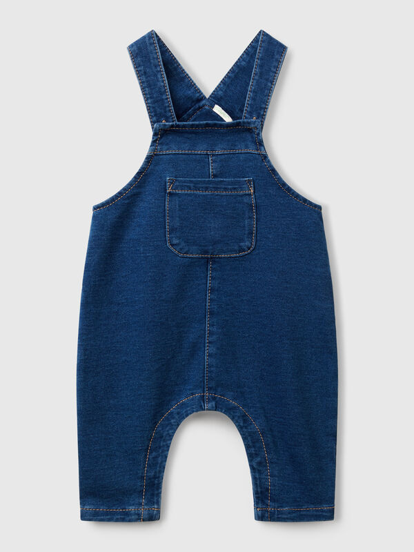 Baggy Fit Latzhose aus Denim Newborn