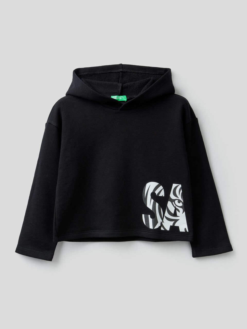 Boxy sweatshirt in pure cotton image number 1
