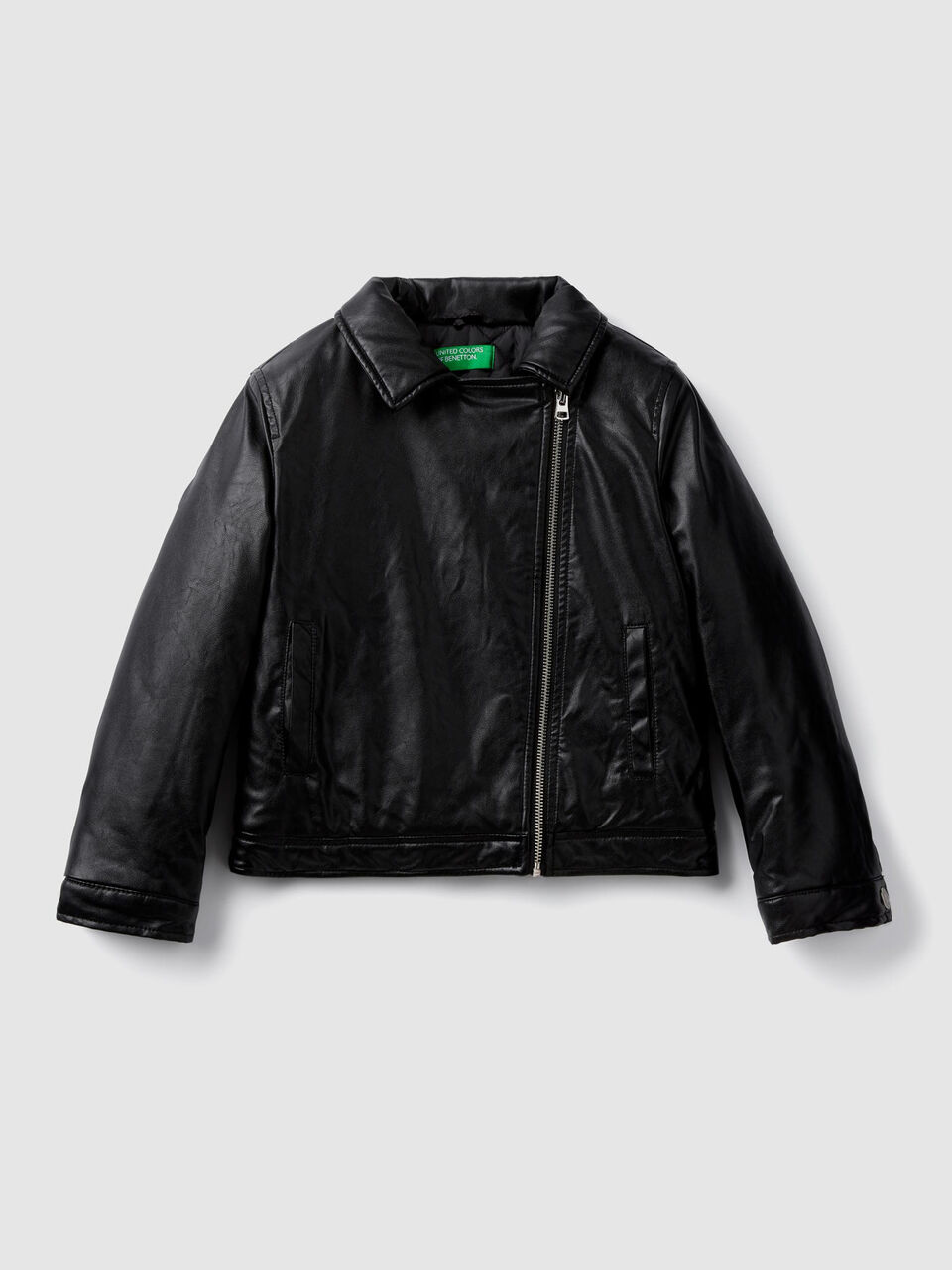 Blouson esprit motard effet cuir image number 1