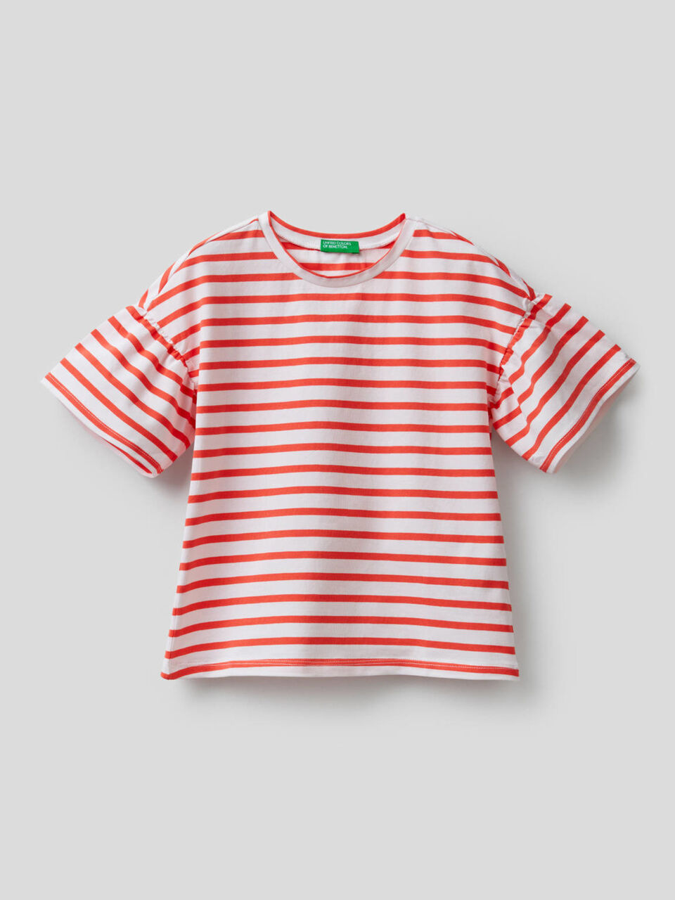 T-shirt à rayures tissées teintes image number 1