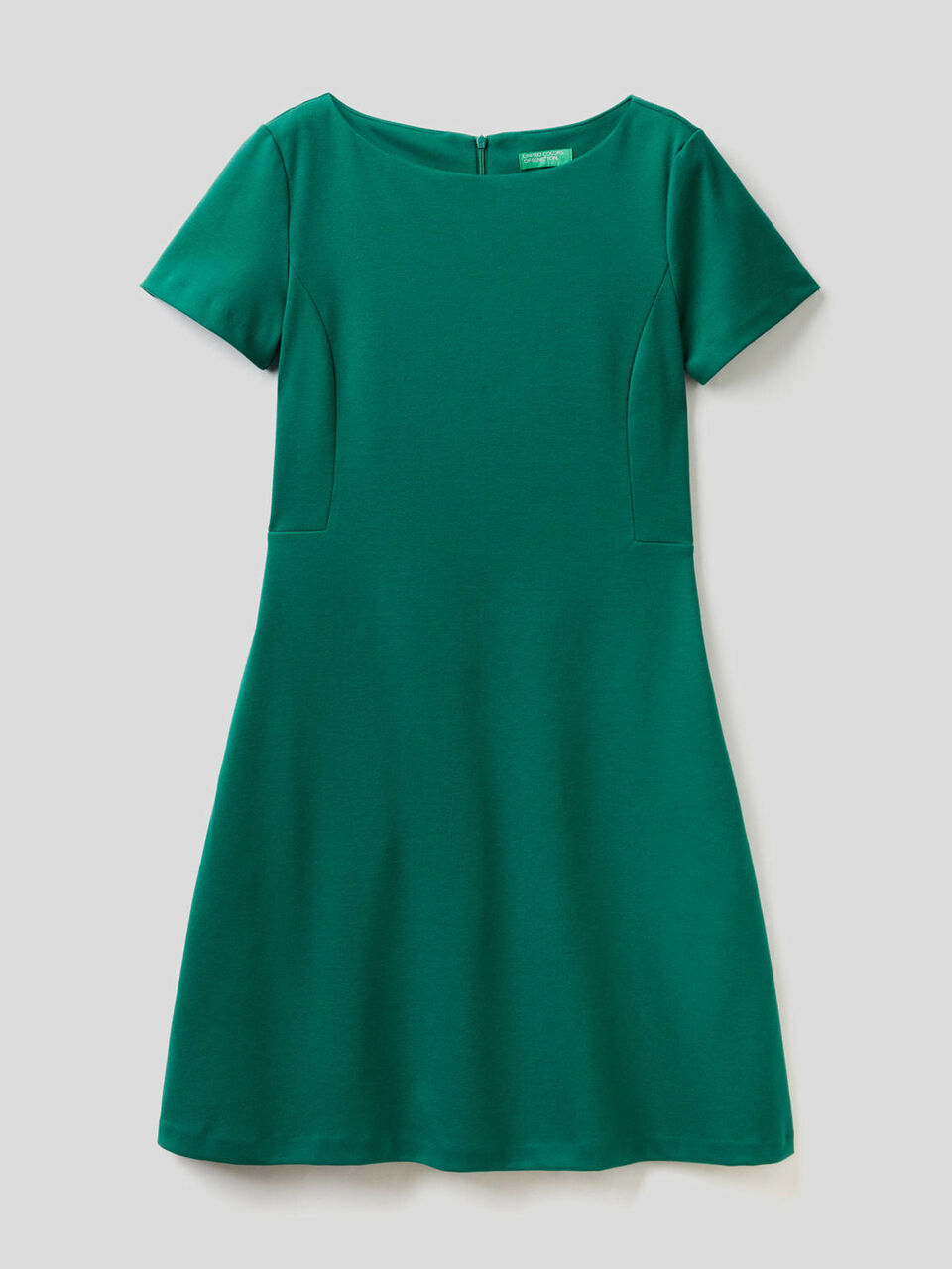 Dress in stretch cotton blend image number 1