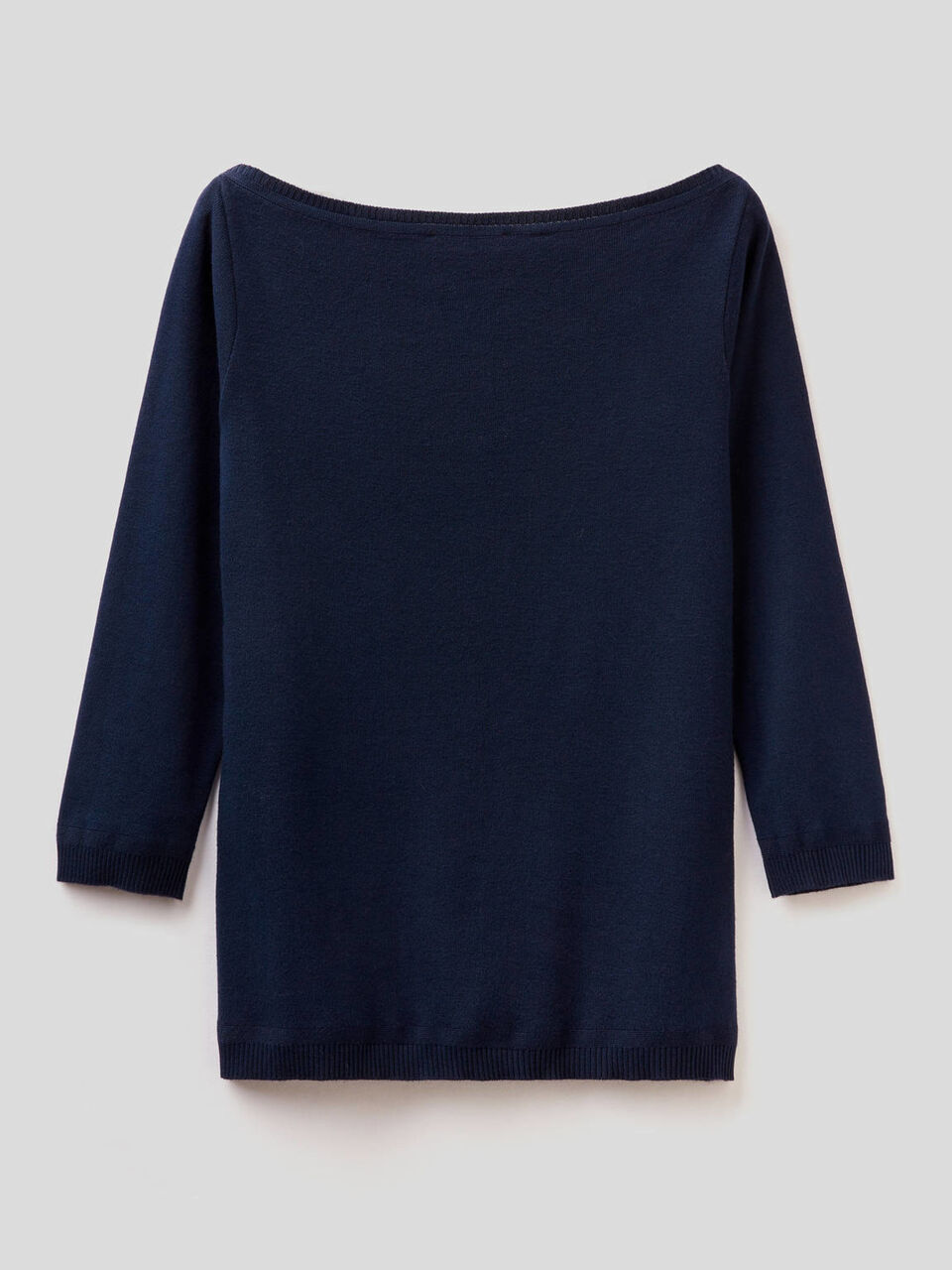 Pull 100% coton avec encolure bateau image number 2