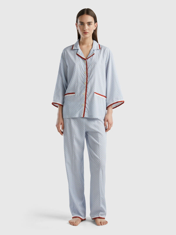Pyjama à Monogram en viscose durable Femme