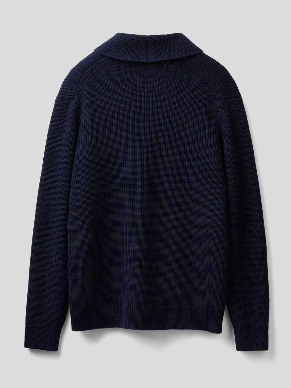 Wool blend cardigan with shawl collar image number 2
