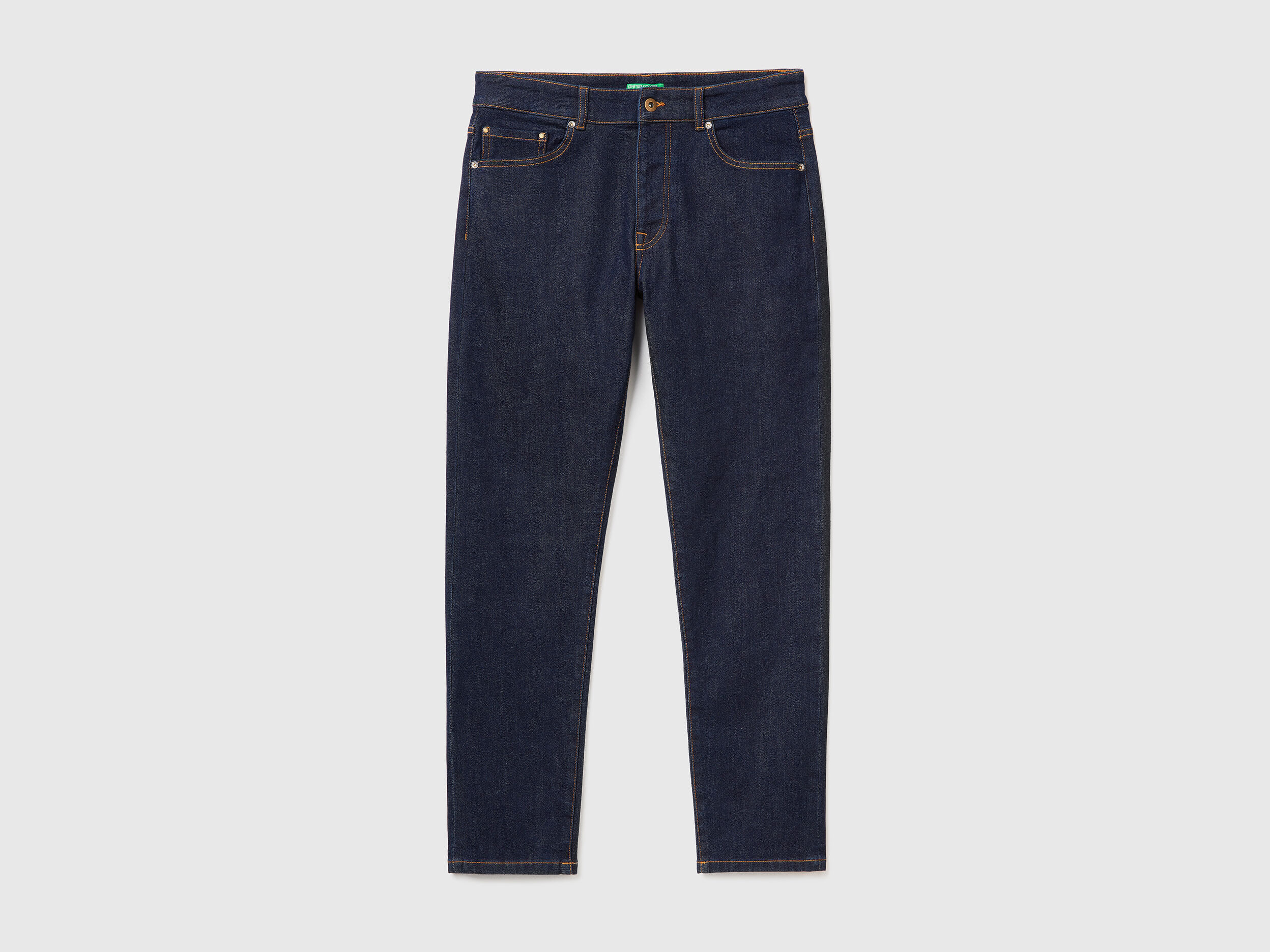 Jeans slim fit cinque tasche Blu Scuro Benetton