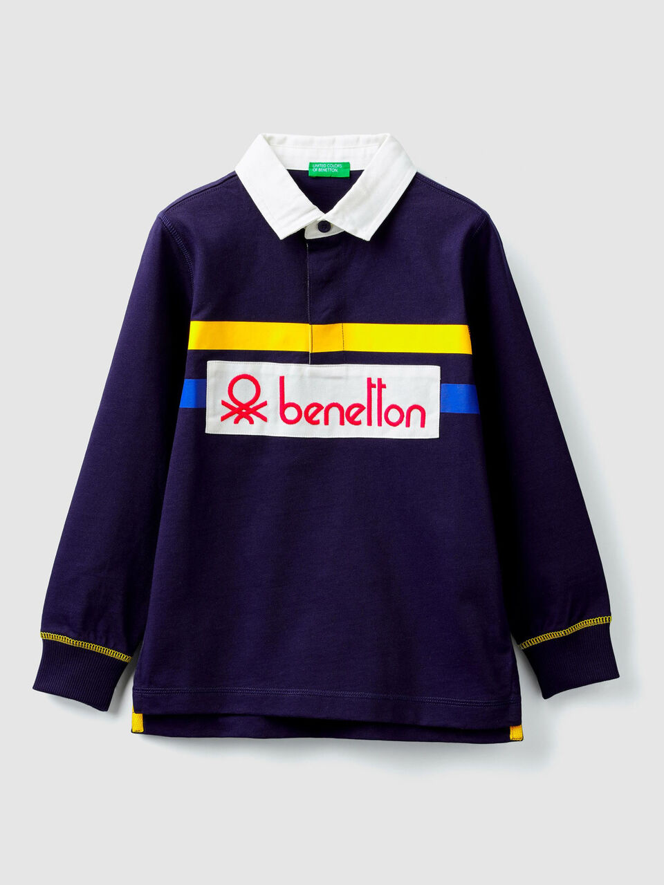 Polo in jersey con logo image number 1