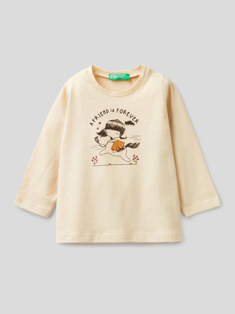 Long sleeve 100% organic cotton t-shirt image number 1