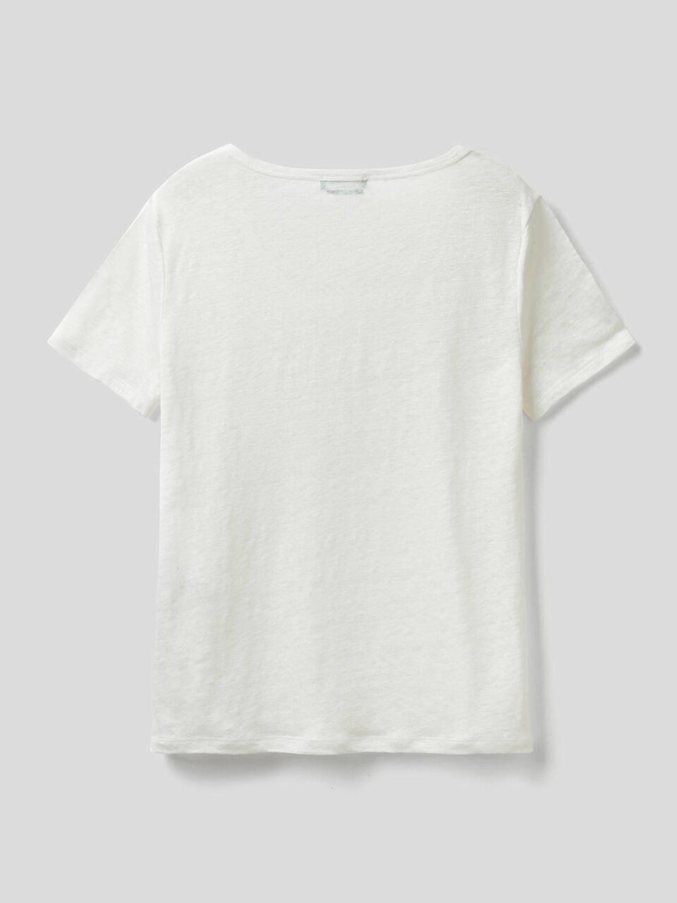 T-Shirt in reinem Leinen mit Rundausschnitt image number 2