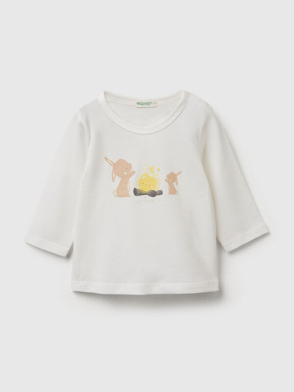 Maglietta con stampa in cotone Baby
