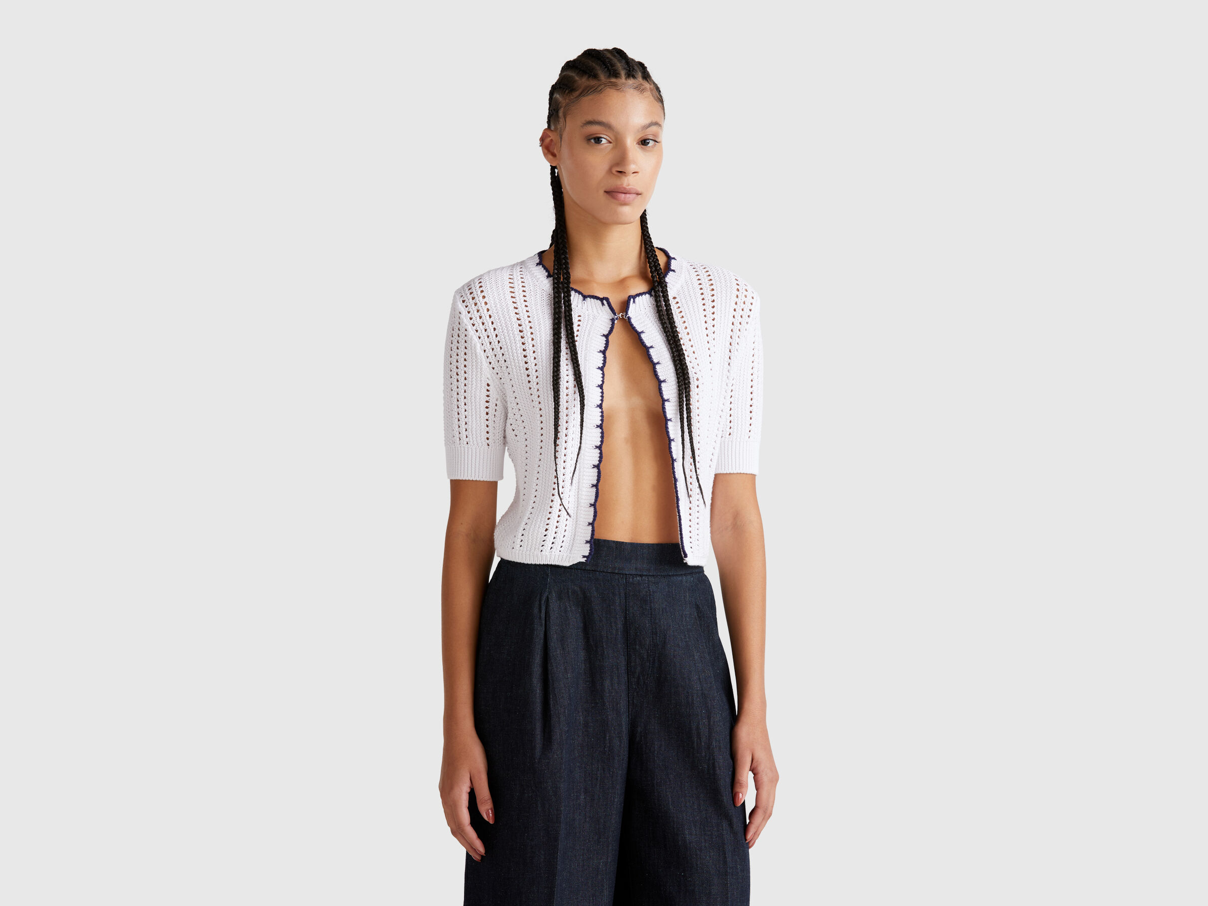 BUTTONED SWEATER H/S Femme image number 0
