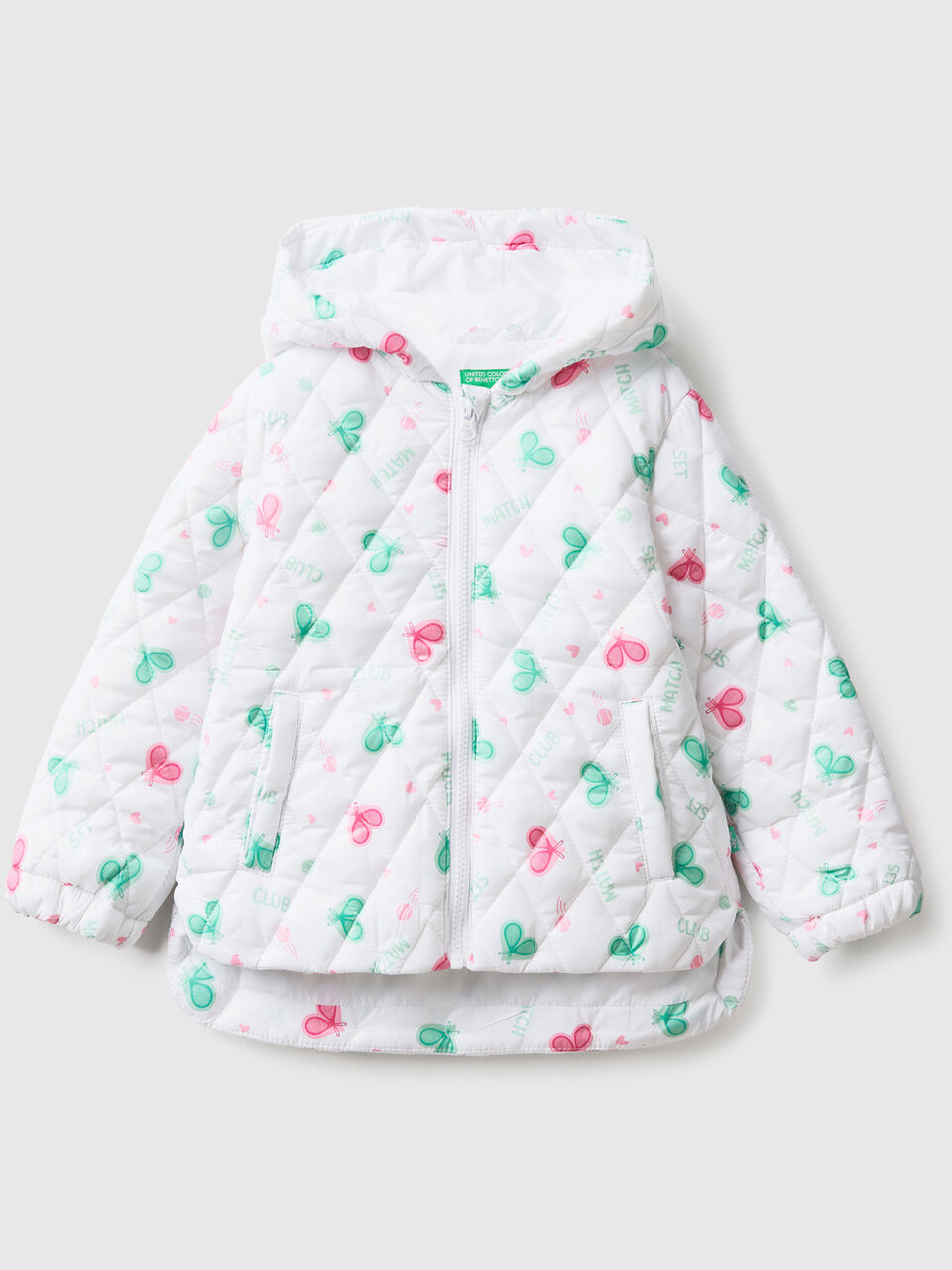 Gemusterte Jacke mit Kapuze image number 1