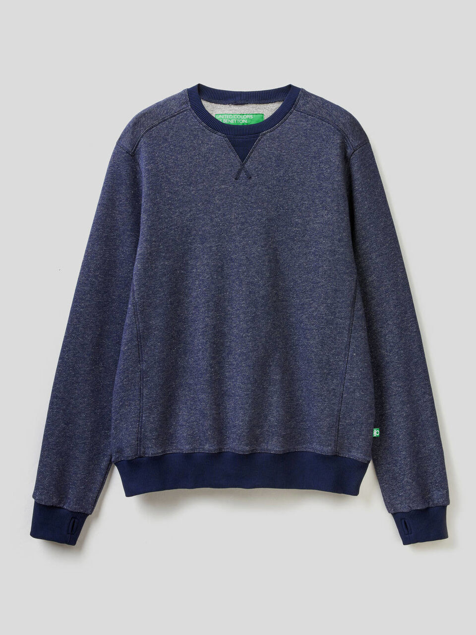 Sweat col rond effet denim image number 1