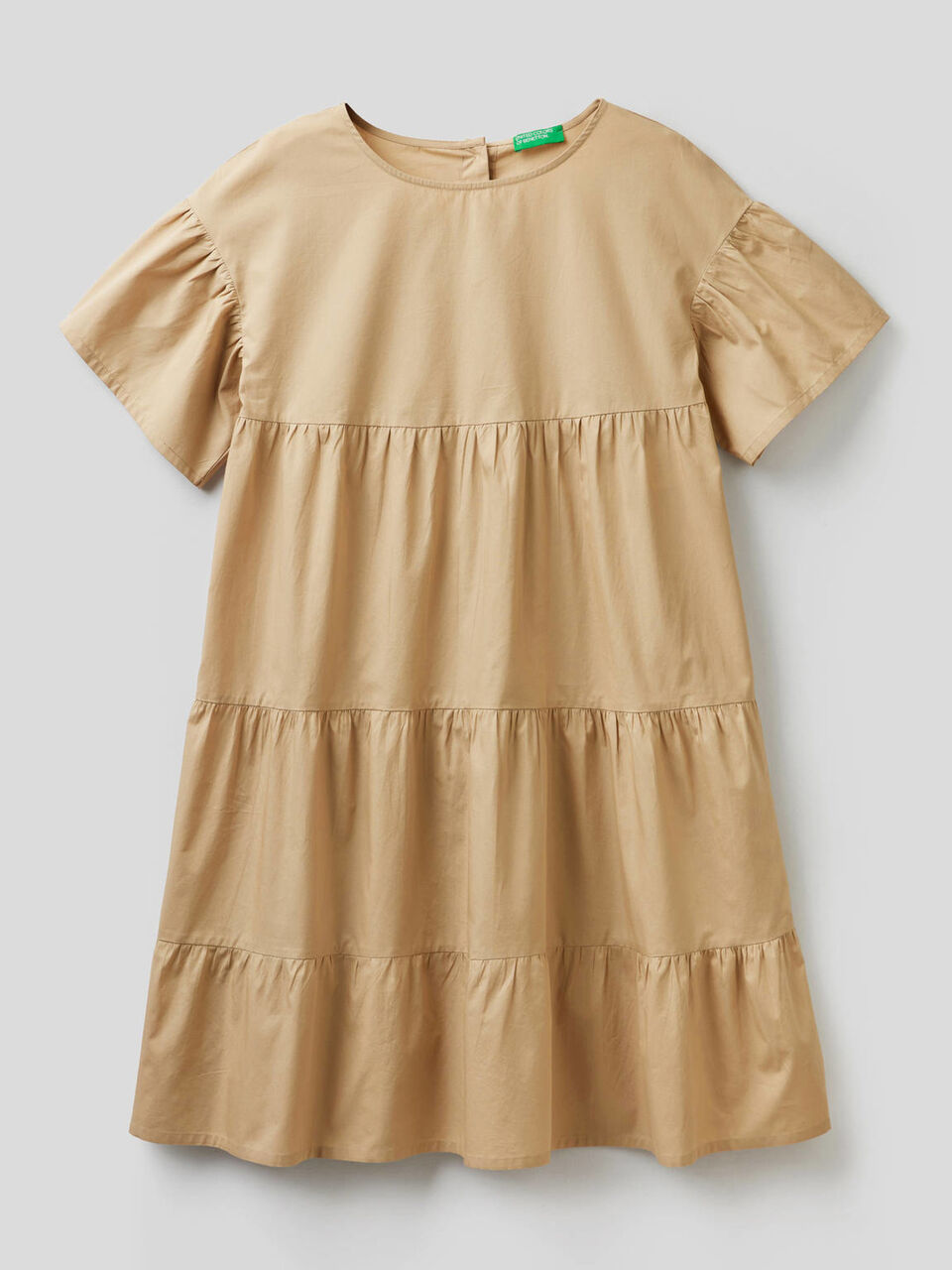 Weites Kleid aus 100% Baumwolle mit Rüschen image number 1