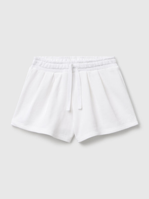 Shorts in felpa di cotone Bambina