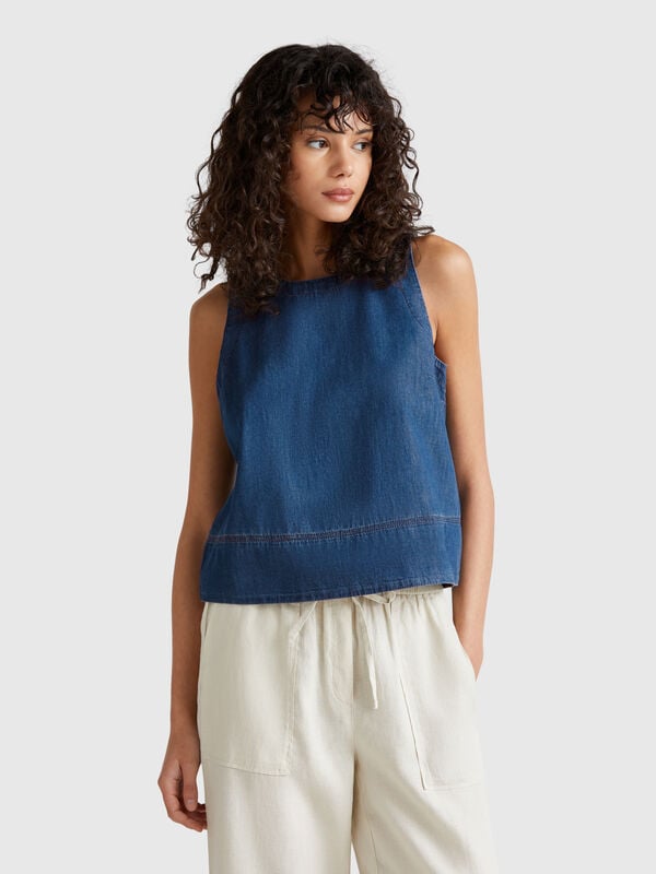 Blouse en chambray Femme