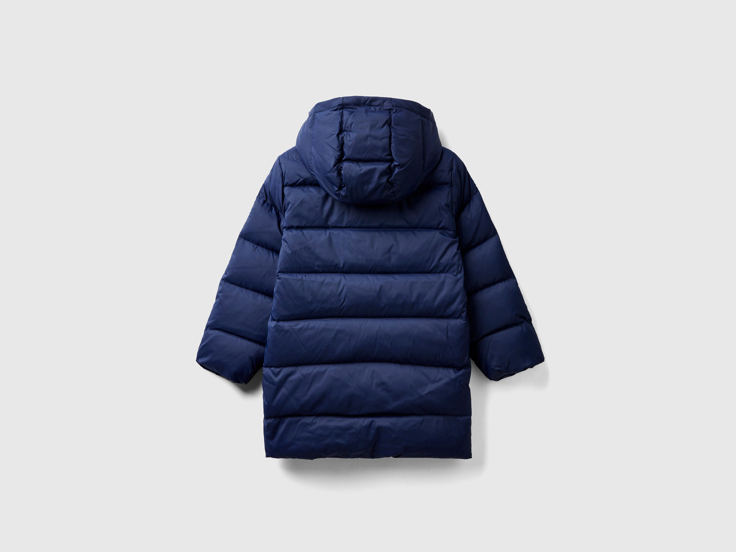 Piumino con cappuccio staccabile Blu Scuro Benetton