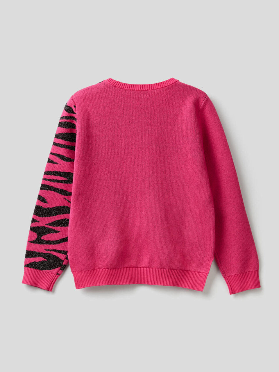 Pull avec motif animalier en intarsia image number 2