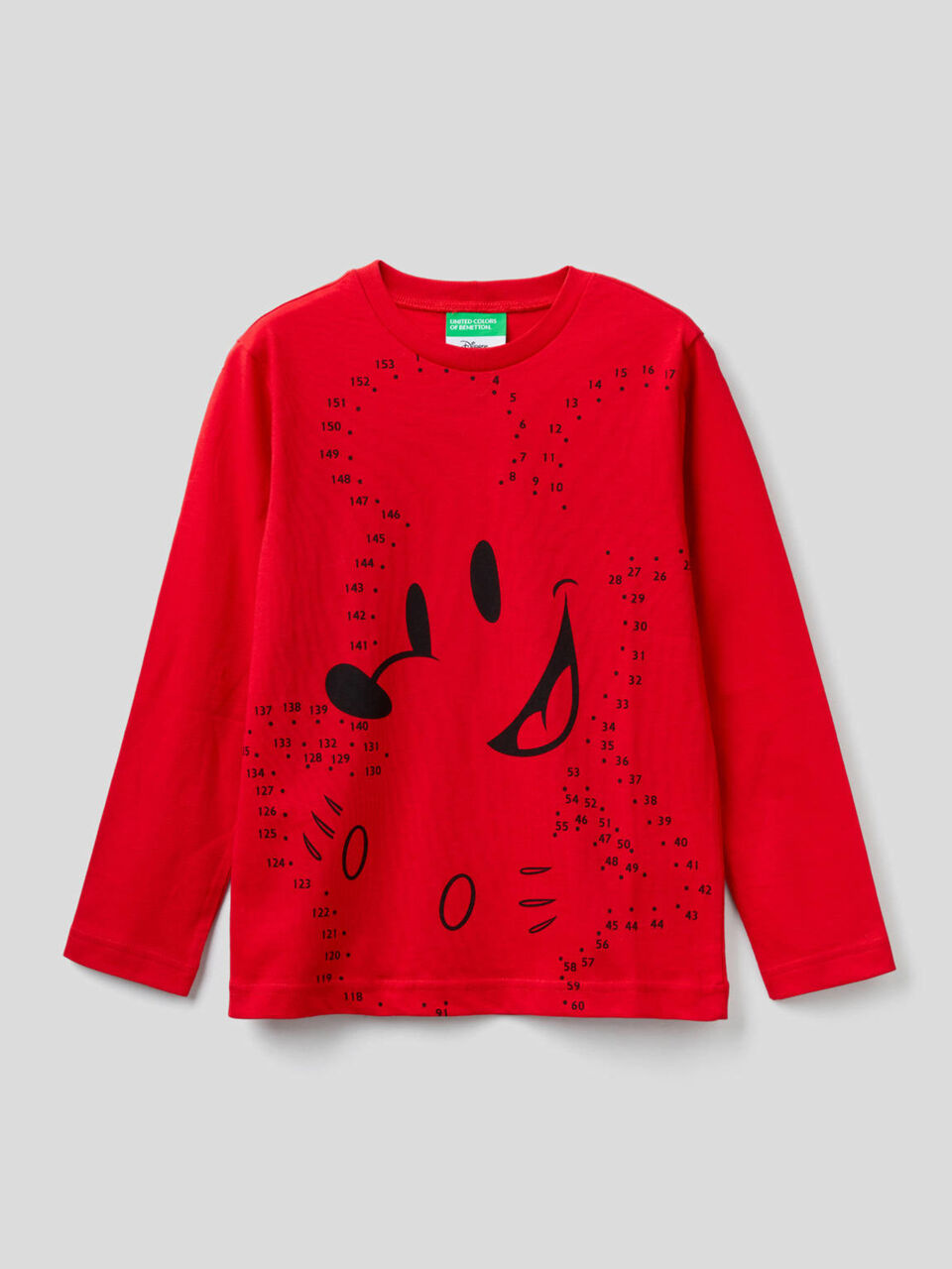 T-shirt manica lunga con stampa Topolino image number 1