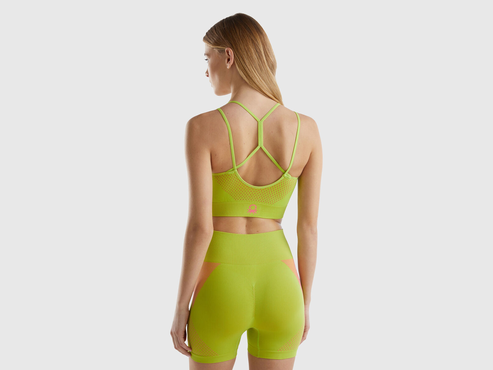 Seamless sports top bra - Lime