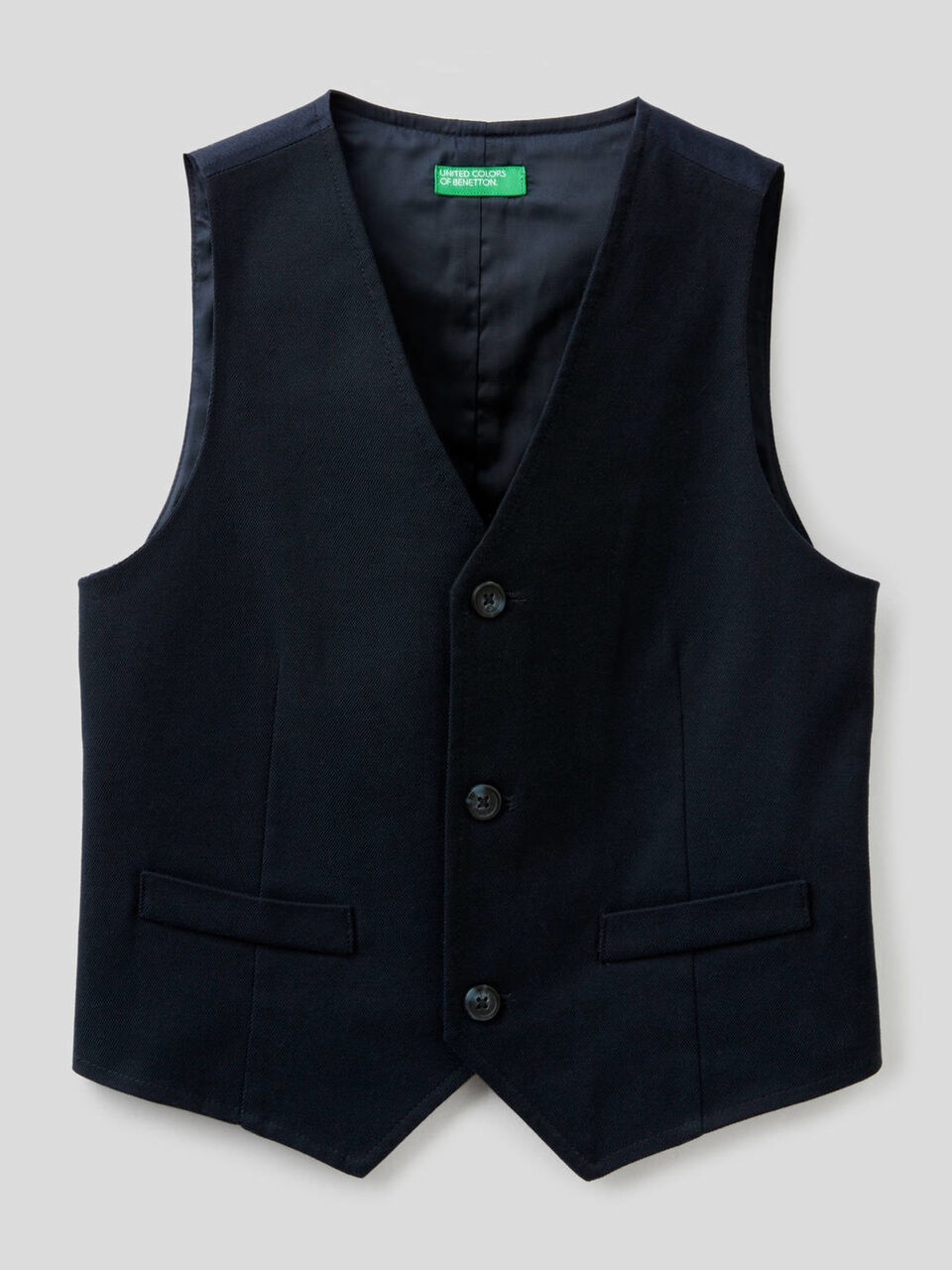 Gilet classico in flanella image number 1