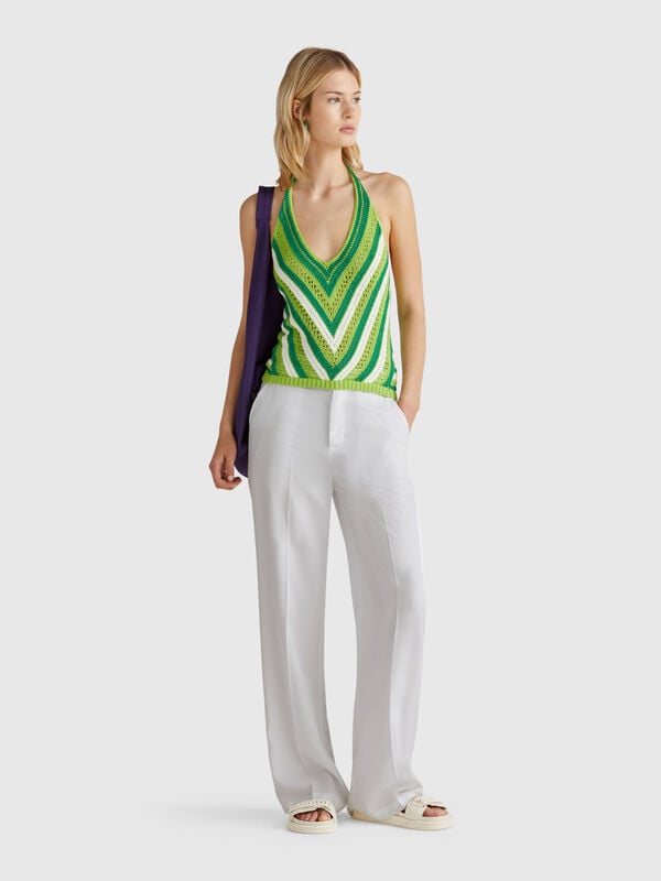 Trousers in pure lyocell Women