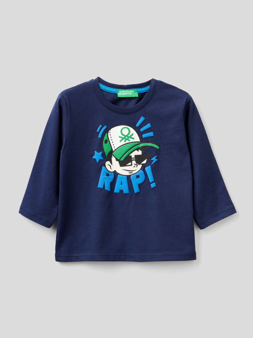 T-shirt in cotone bio con stampa image number 1