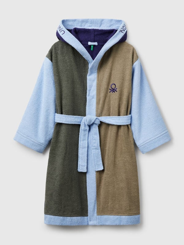 Accappatoio color block Bambino
