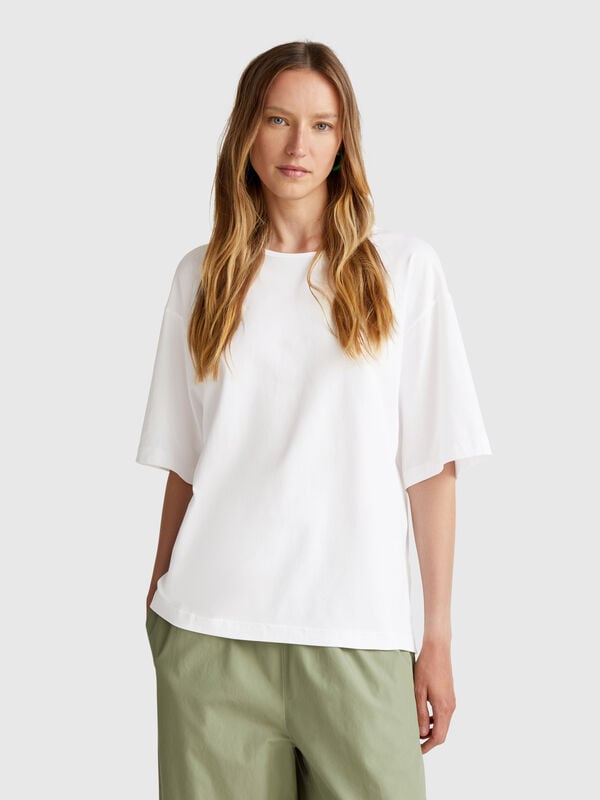 T-Shirt mit Crossover auf der Rückseite Damen