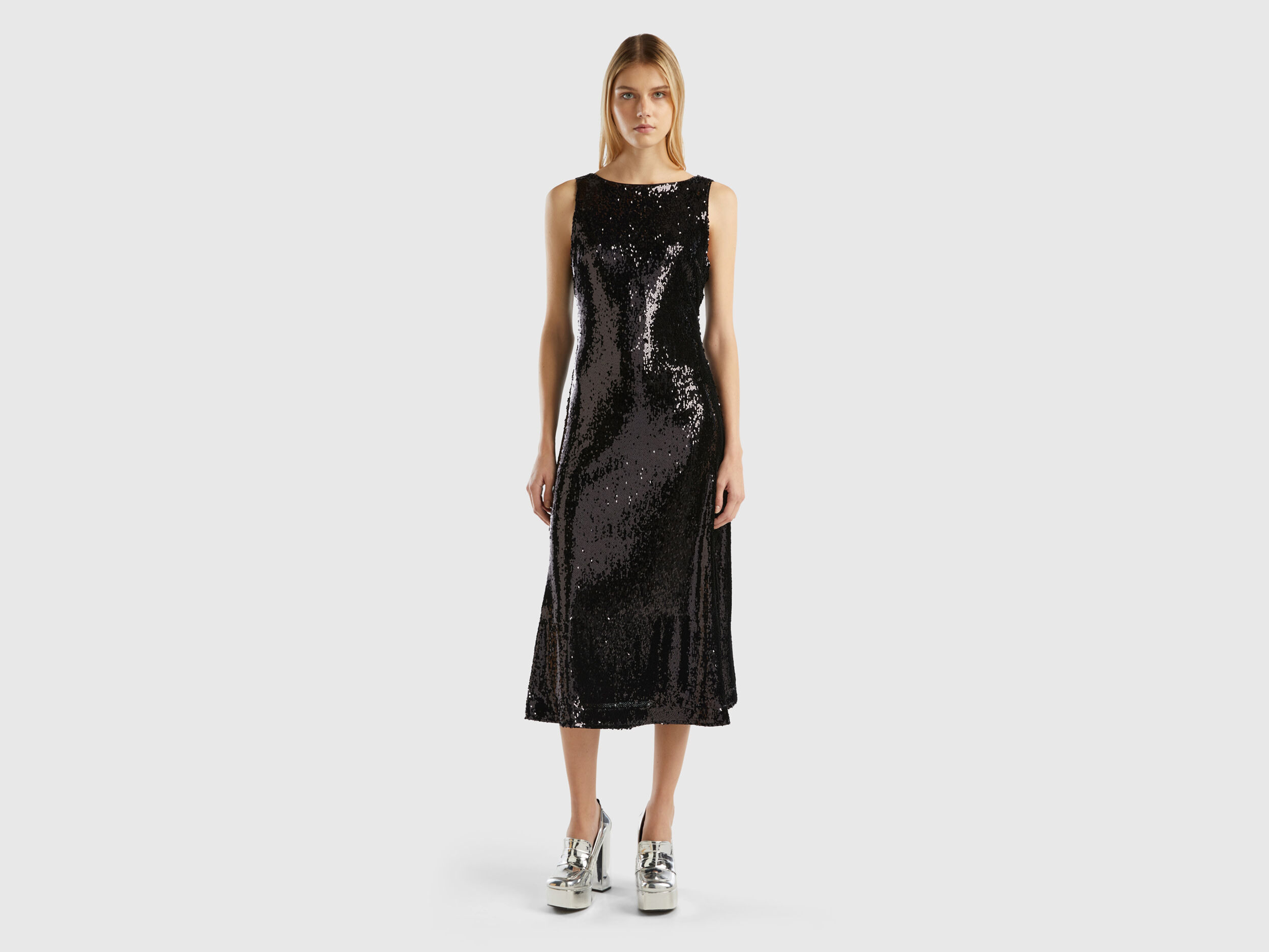 Vestito lungo benetton discount
