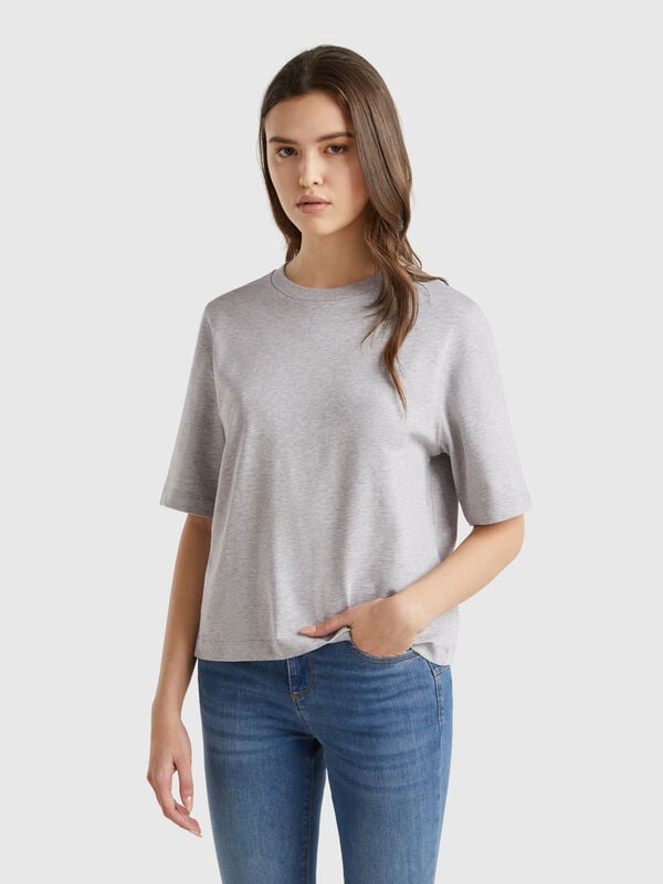 T-Shirt boxy fit, 100% Baumwolle Damen