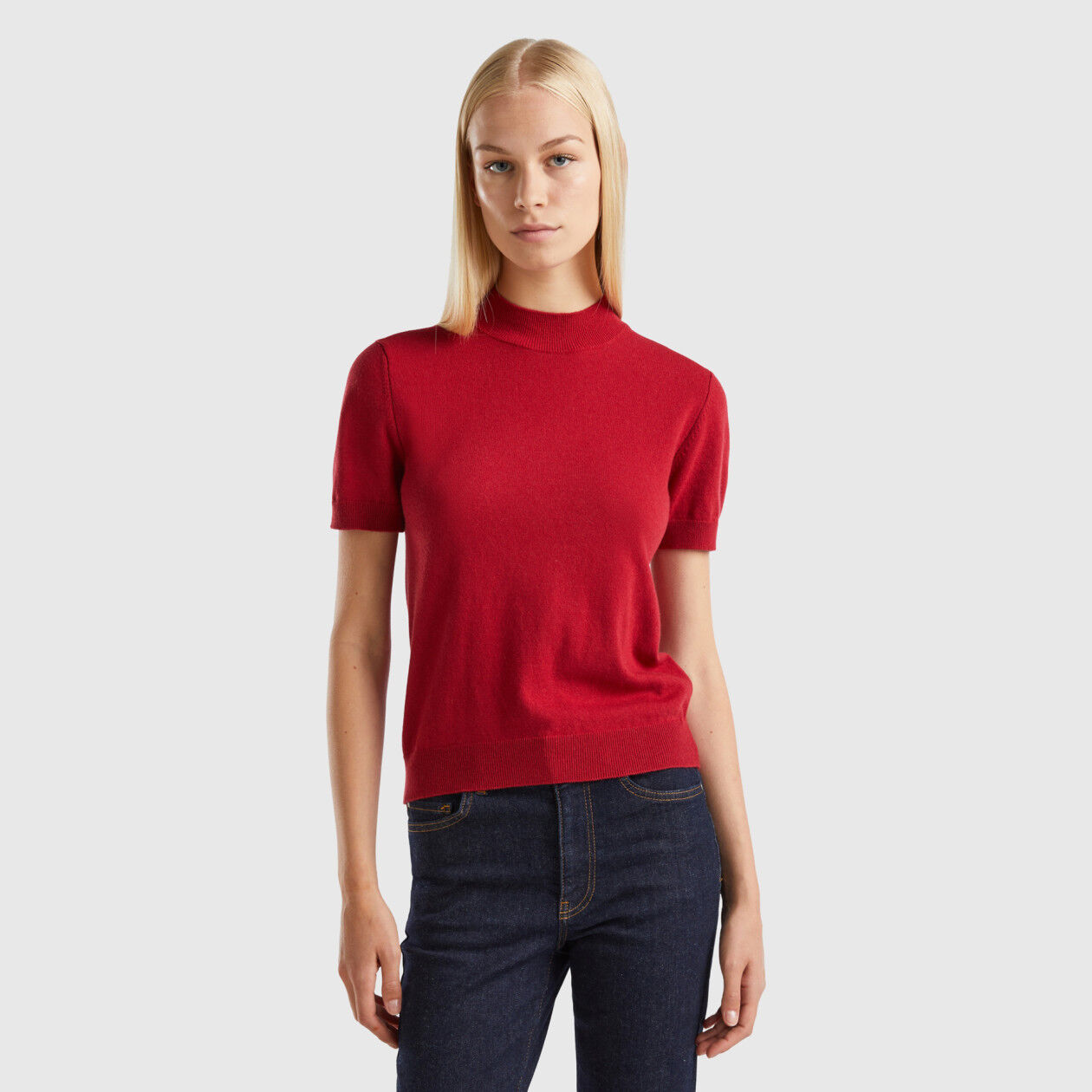 Pull rouge brique store