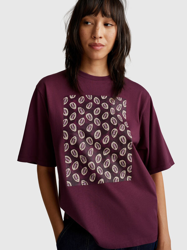 T-Shirt mit Bandana-Print Damen