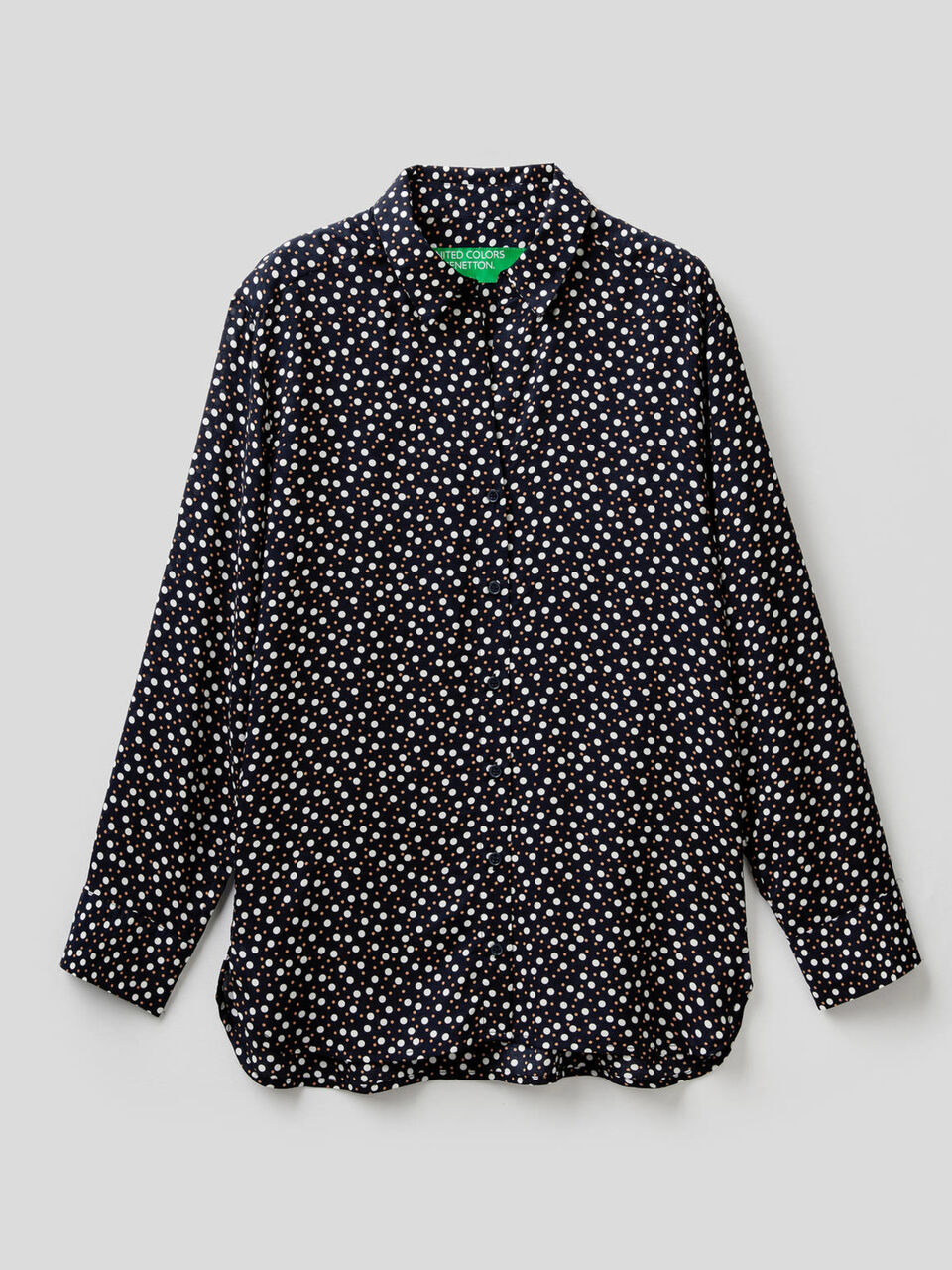Camicia fluida stampa fantasia image number 1