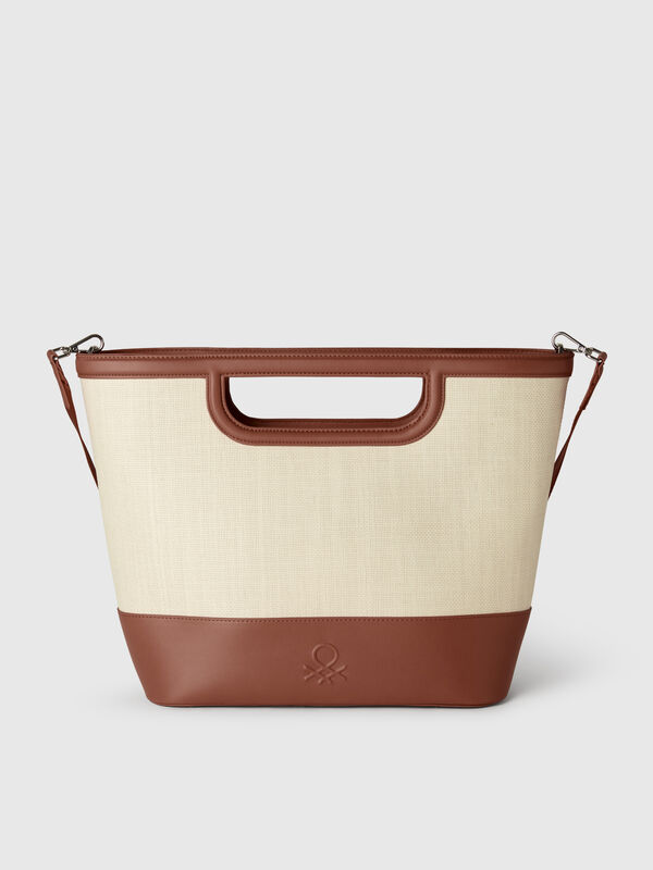 Grand cabas en raphia Femme