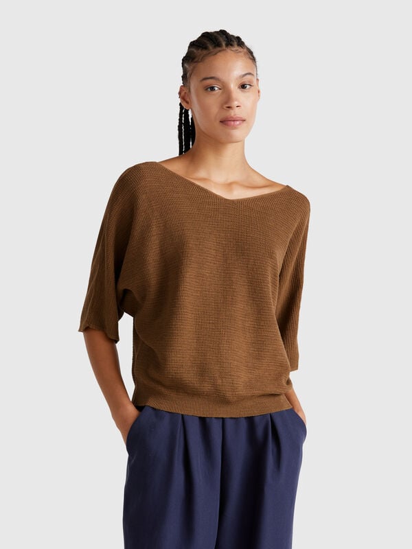 Wendbarer, kurz geschnittener Pullover Damen