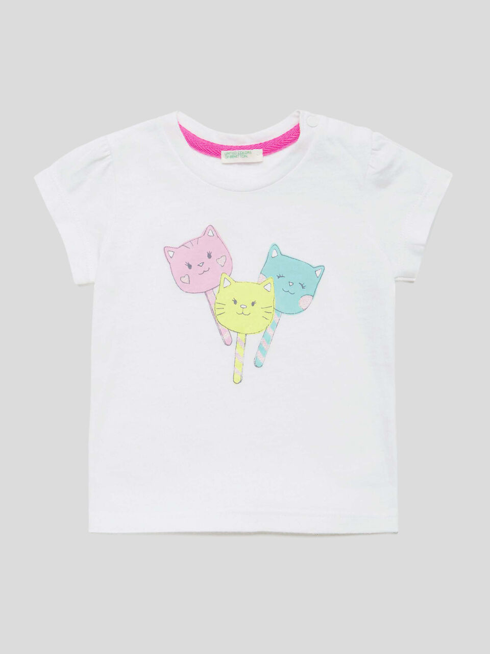 T-shirt with print and glitter image number 1
