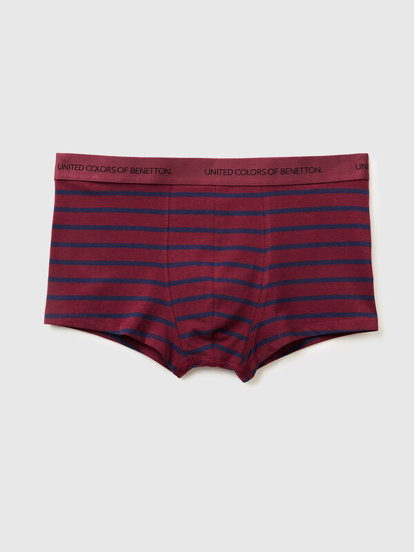 Striped boxers in stretch cotton Men