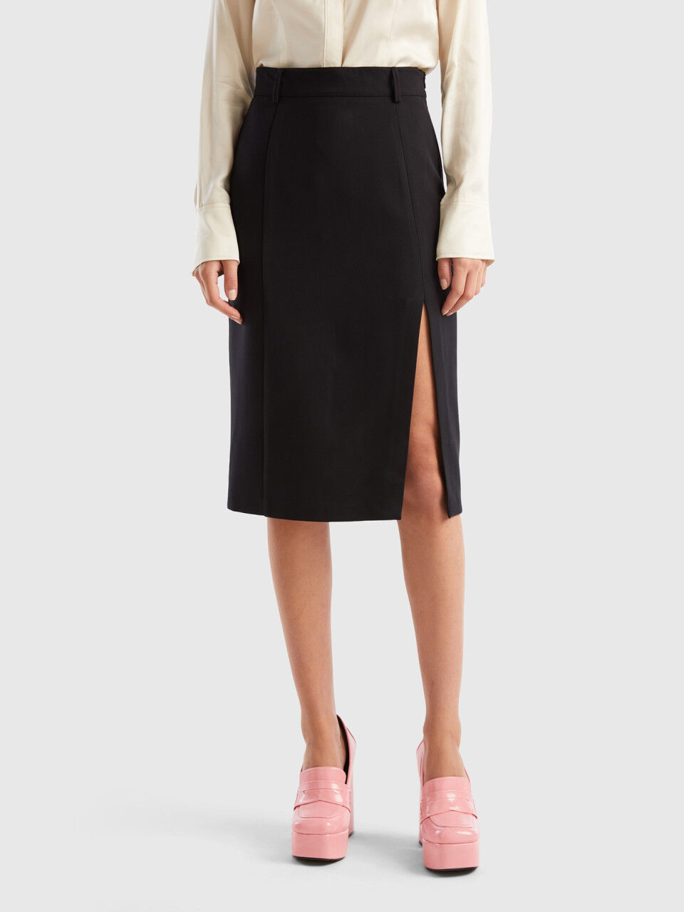 Jupe longue benetton top