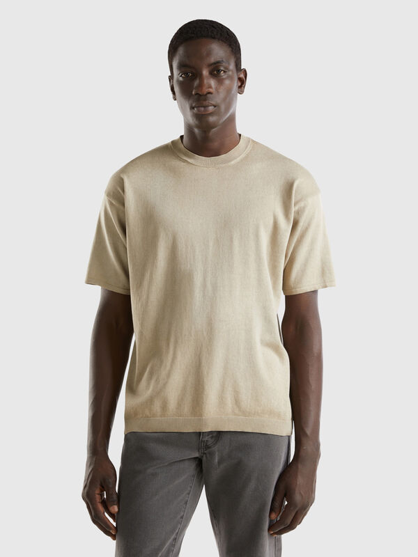 T-shirt in maglia over fit Uomo