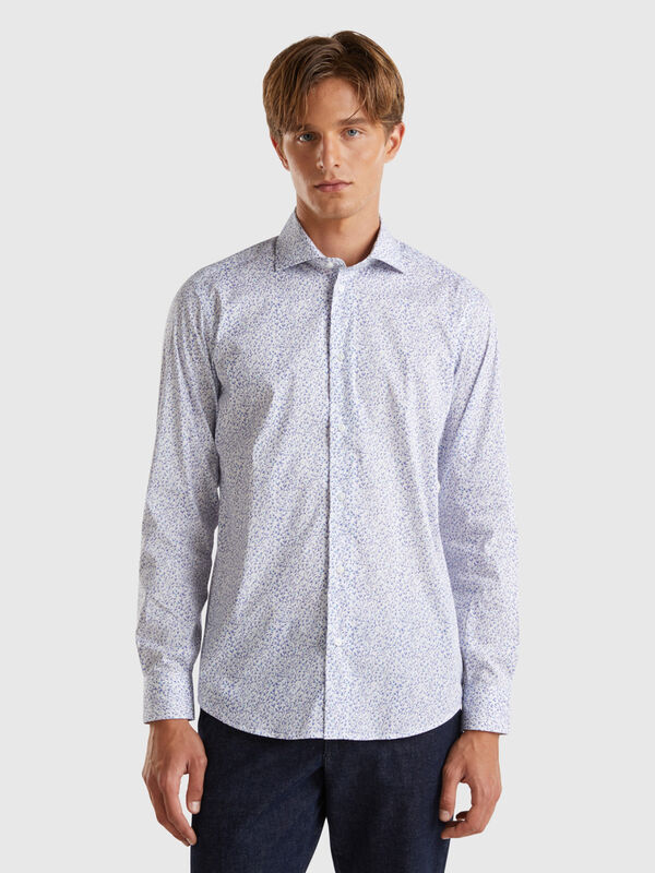 Camicia fantasia slim fit Uomo