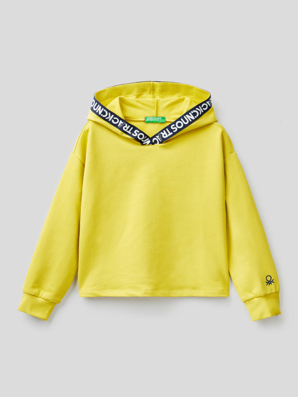Cropped-Sweatshirt in stretchiger Bio-Baumwolle image number 1