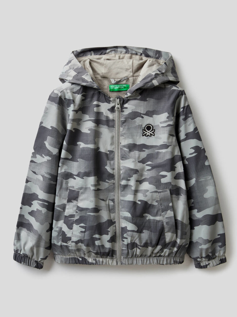 Camouflage-Jacke aus technischem Stoff image number 1