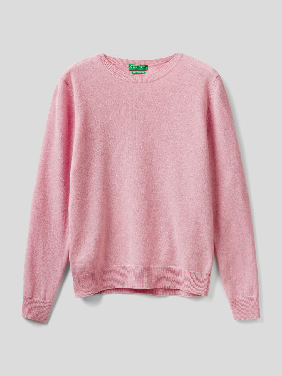 Pull col rond en pure laine vierge image number 1