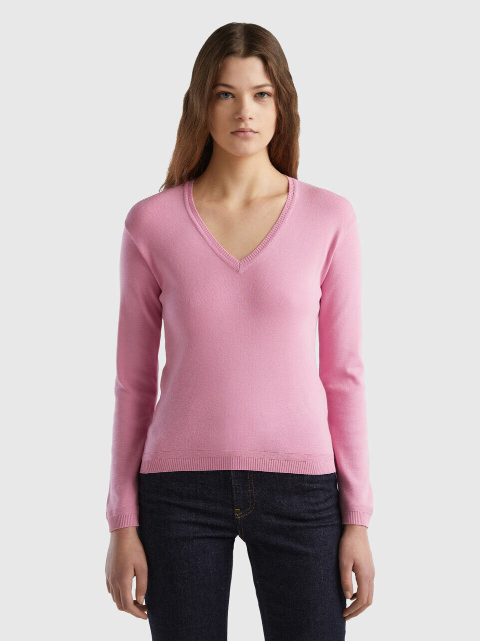 Women s V Neck Sweaters New Collection 2024 Benetton