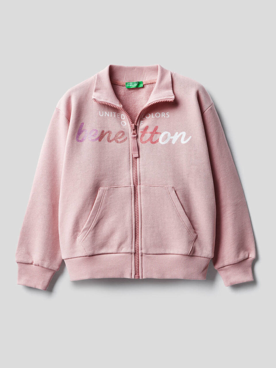 Sweatshirt aus 100% Baumwolle mit Reißverschluss image number 1