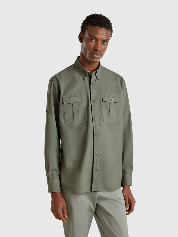 Chemise boutonnée coupe slim Homme