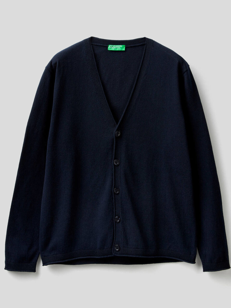 Strickjacke aus Baumwolle mit V-Ausschnitt image number 1