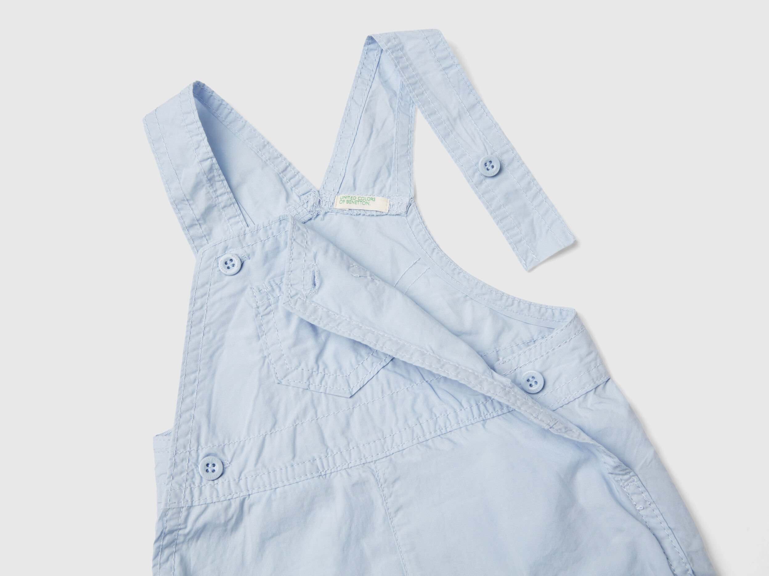 Dors bien salopette en 100 coton Bleu Ciel Benetton