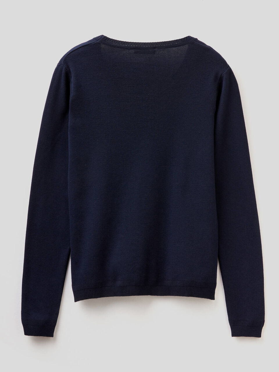 Pull col rond en pur coton image number 2